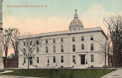 New Hampshire state capitol rear