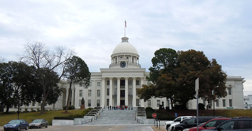 Alabama capitol full front view