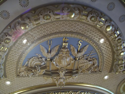 House ceiling partial medallion