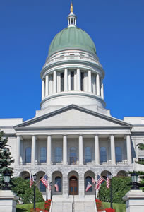 State house entrance