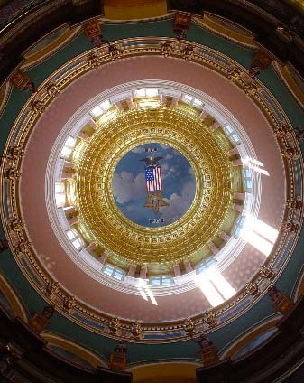Inner dome photographed from rotunda