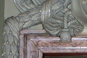 Mirror frame detail